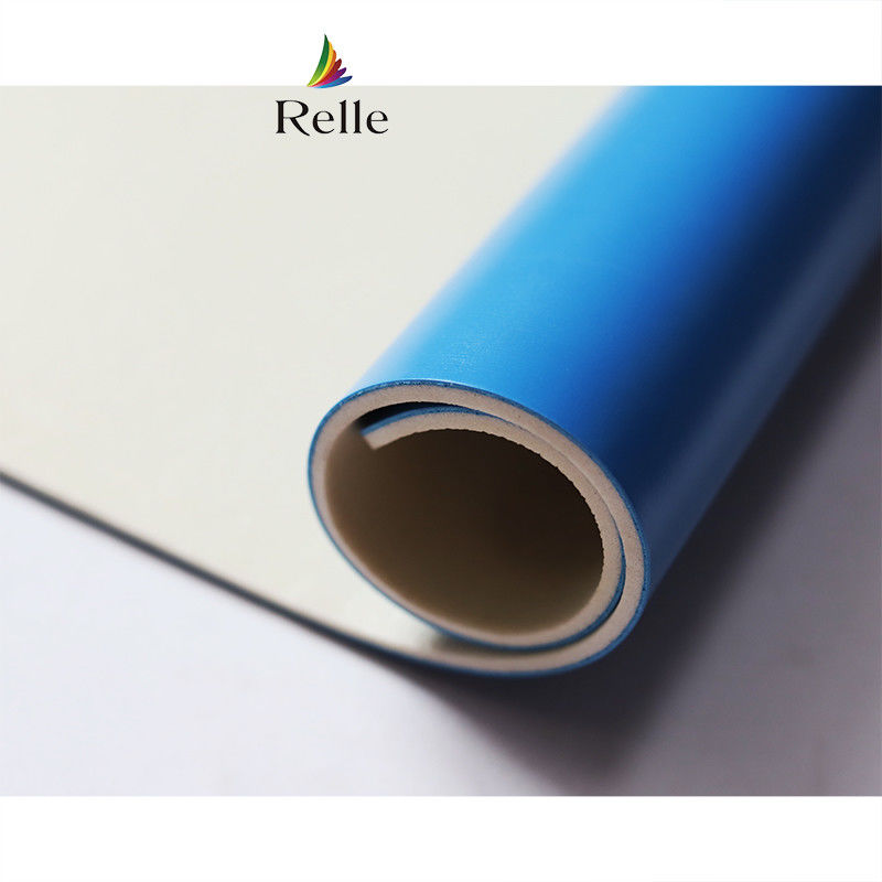 Relle White Gloss Seamless PVC ไวนิล พื้นไม้ Roll สําหรับสตูดิโอเต้นรํา PVC ที่ได้รับการรับรองจาก SGS