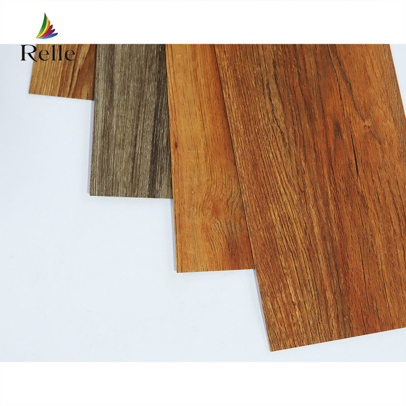 UV Coating LVT พาร์คเกตพื้น CE SGS พลาสติก ไม้ดู วินิลพื้น