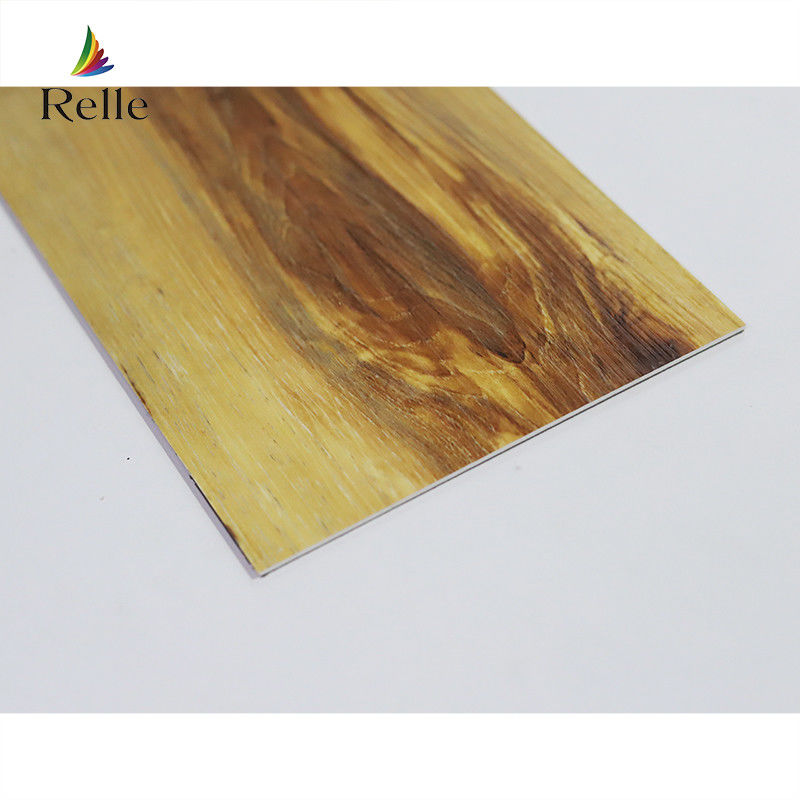 UV Coating LVT พาร์คเกตพื้น CE SGS พลาสติก ไม้ดู วินิลพื้น