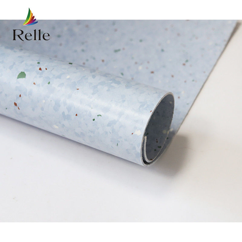 PUR Coating Relle Stock Lot สะอาดต่อสิ่งแวดล้อม PVC สีเบจเบา ไวนิล แอนติสแตติก floor สําหรับห้องปฏิบัติการ