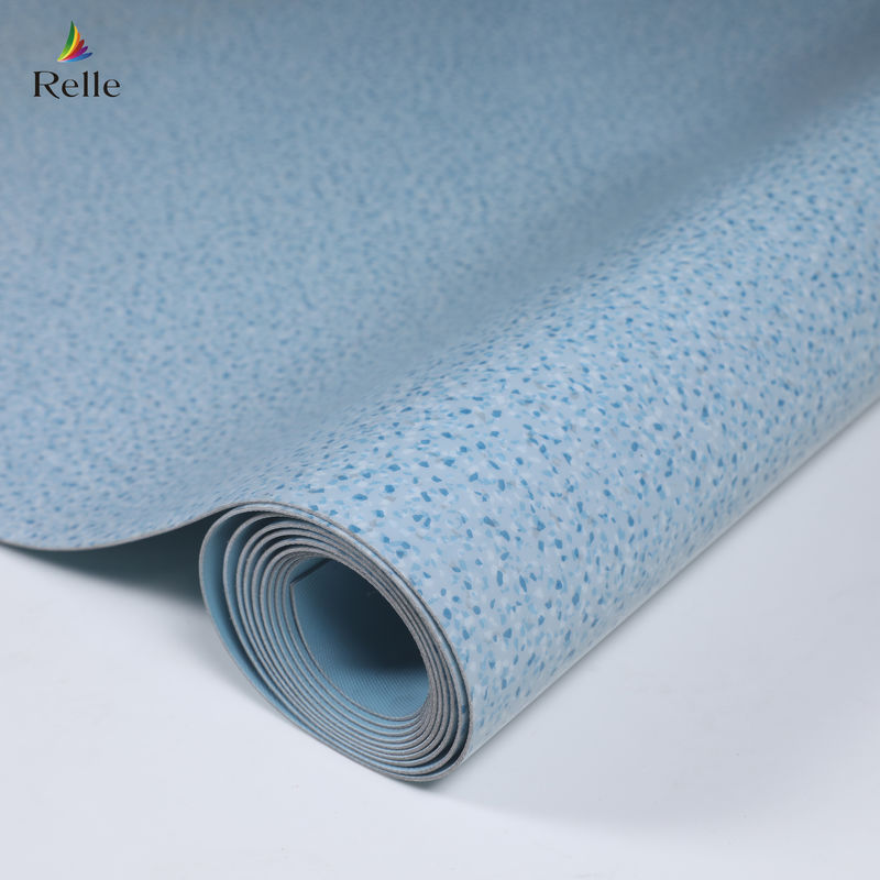 วัสดุ PVC หนา 2 มิลลิเมตร หลังแห้ง พลาสติก วินิล โรลล์พื้นสําหรับภายในในอาคารสูง