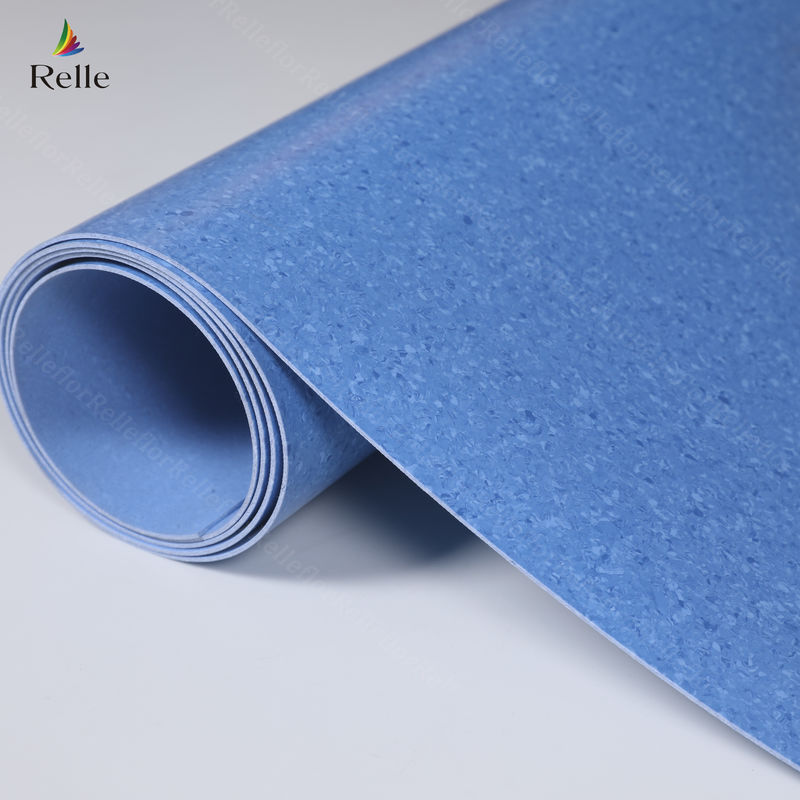 โรงพยาบาล / โรงเรียน / สนามบิน / ห้องปฏิบัติการ / โรงละคร 3m ความกว้าง 3mm ความหนา PVC โรลพื้น homogen