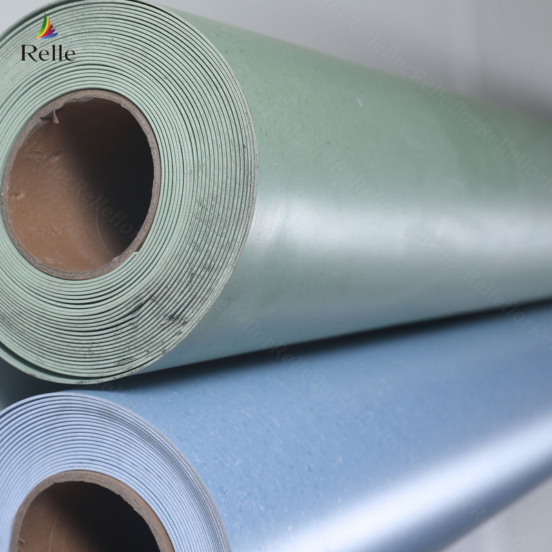 โรงพยาบาล / โรงเรียน / สนามบิน / ห้องปฏิบัติการ / โรงละคร 3m ความกว้าง 3mm ความหนา PVC โรลพื้น homogen
