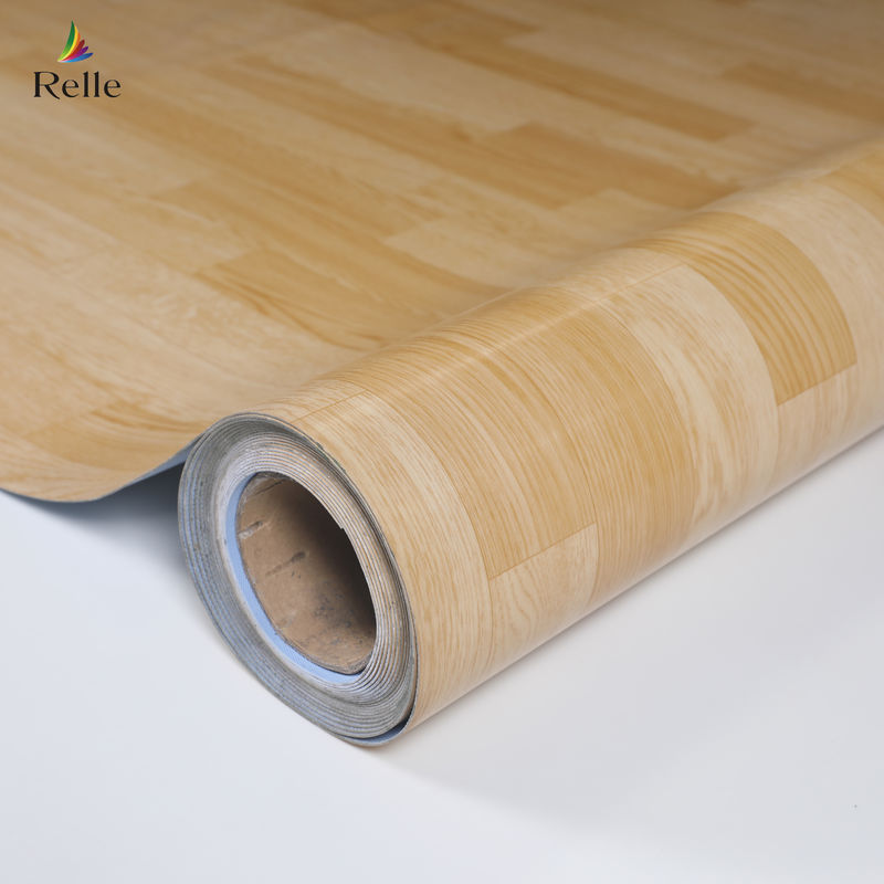 โรงแรม PVC พื้นไม้ Roll แบบแบบไม้ ความกว้าง 2m 79