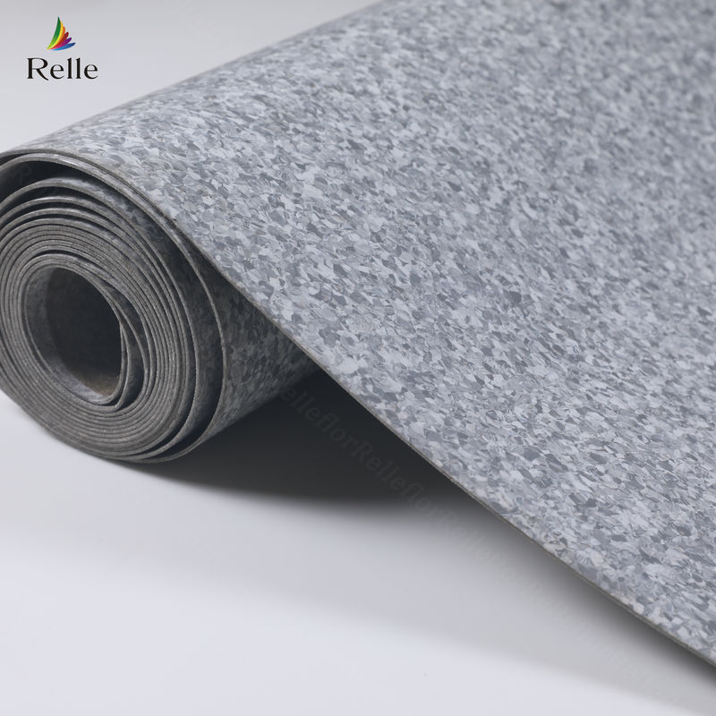 แผ่นพื้นวินิลชนิดเดียวกัน PVC ป้องกันการสลิปมากกว่า 1000 ชนิดสําหรับคลินิกโรงพยาบาล