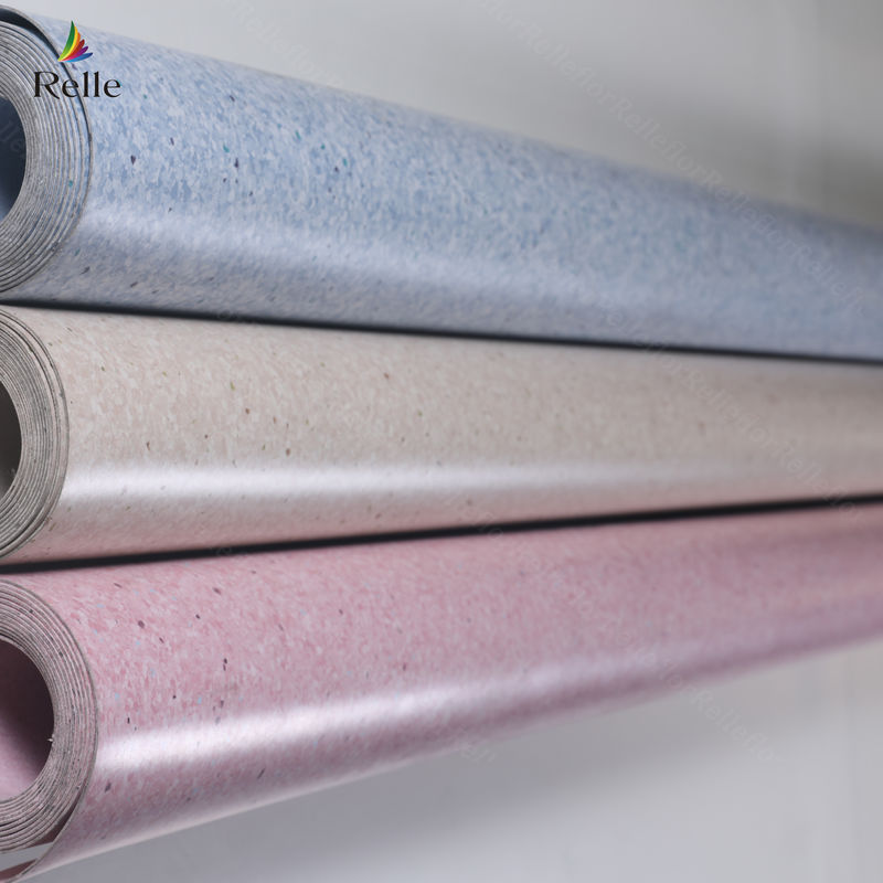 Relle PVC โฮโมเจนเนส วินิลพื้นสําหรับการใช้งานโรงพยาบาลในกวนดง ต่อม้วน
