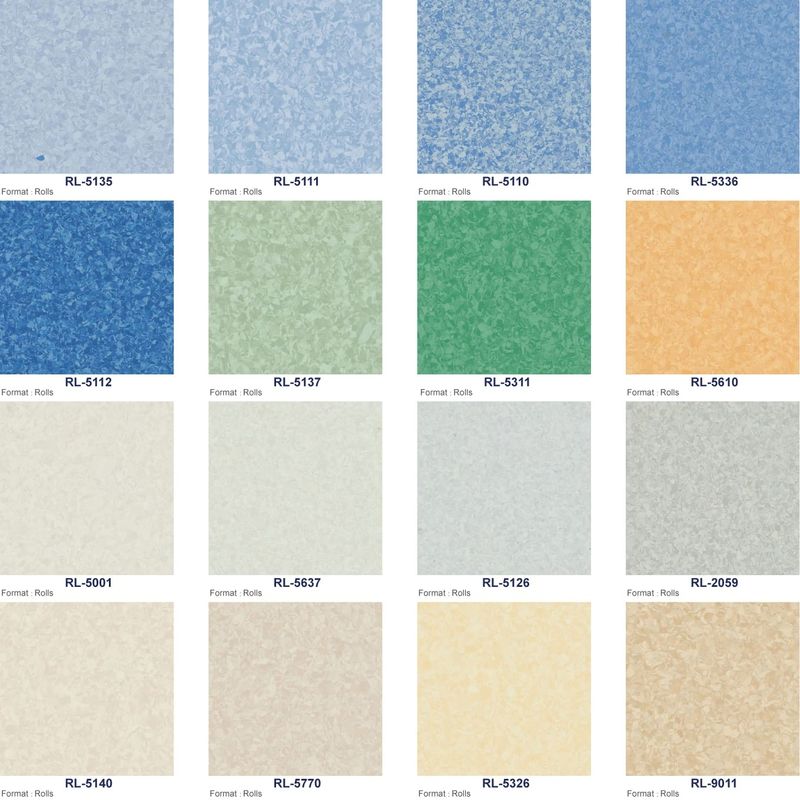 พื้นโรงพยาบาลภายใน เสื่อน้ำมัน PVC Relle พื้นไม้ สําหรับสถานพยาบาล