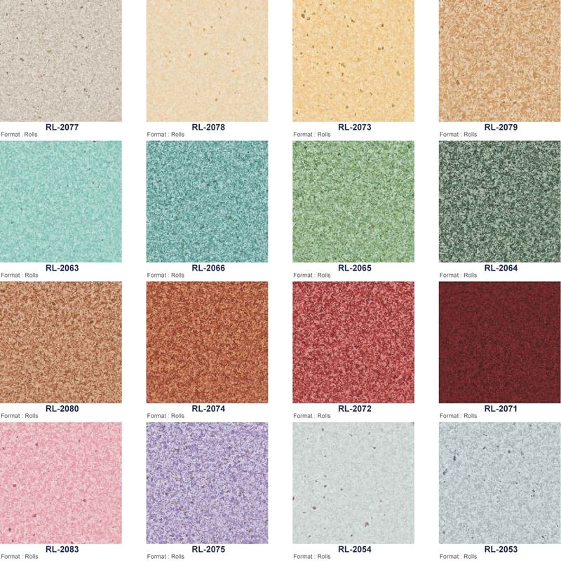 PUR Coating Red Cherry 20m โฮโมเจนส์พื้น โฮโมเจนส์แผ่นไวนิลสําหรับโรงเรียน