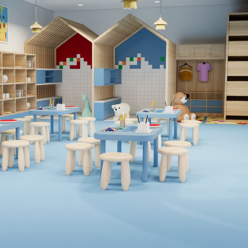 ขายปลีก SPC PVC Vinyl Tiles หิน Powder Core สําหรับความมั่นคง