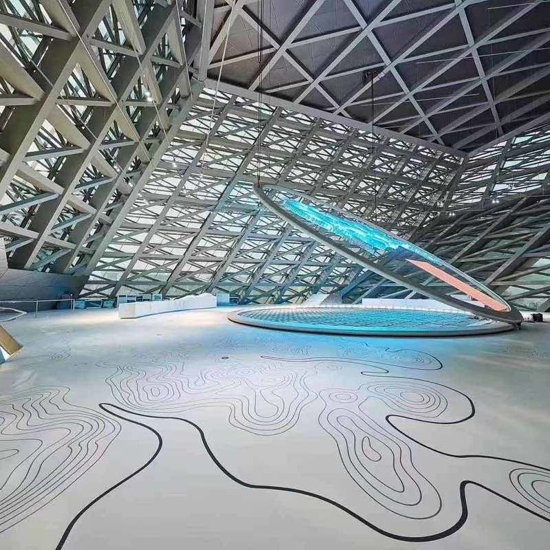 Relle พื้นยางที่เป็นมิตรต่อสิ่งแวดล้อม ทนต่อการสกัดและกันคลื่นสําหรับห้องแสดงสินค้า