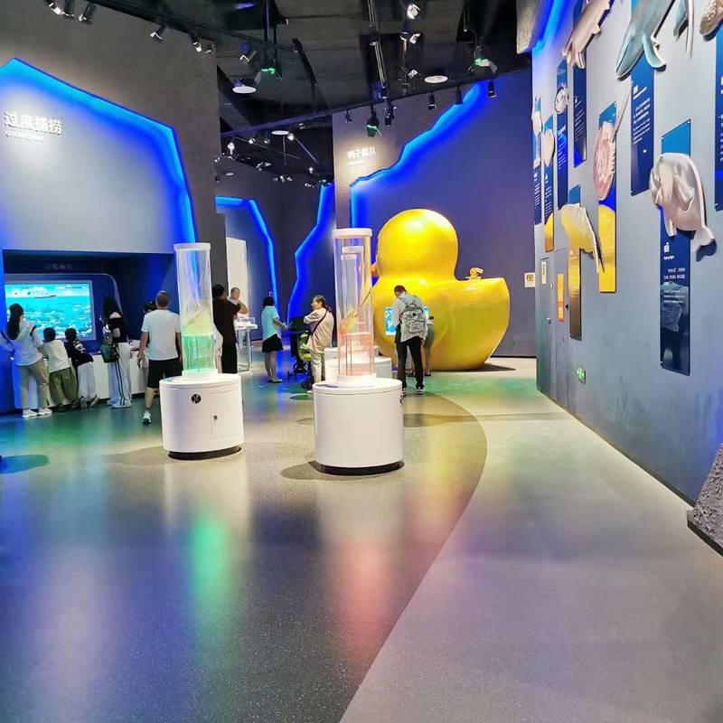 พื้นยางกันคลื่น, กันสกัดและทนคราบสําหรับห้องแสดงสินค้า