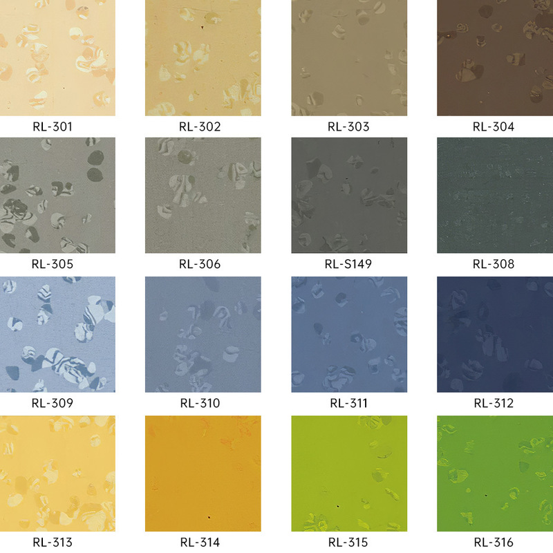 พื้นยางกันคลื่น, กันสกัดและทนคราบสําหรับห้องแสดงสินค้า