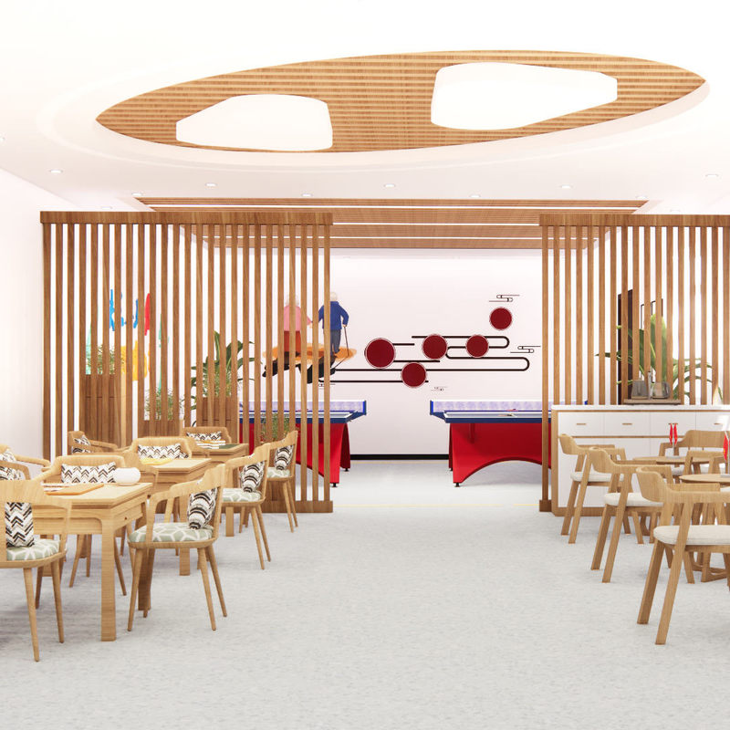 พื้นไวนิลชนิดเดียวกันแบบทำความสะอาดง่าย ต้านจุลชีพ Lumina Health/Infinity สำหรับบ้านพักคนชรา