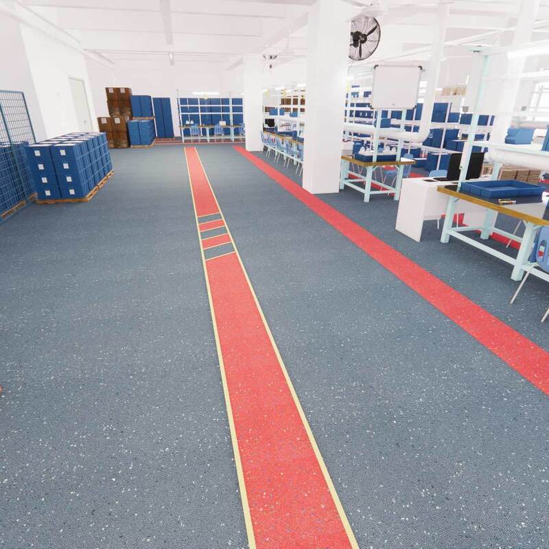 พื้นความปลอดภัยคาร์บอรอนดัมไร้ฝุ่นของเรลล์ (บริเวณสะอาด ไม่สกัดสลัด ไม่สกัดไฟ สนใจสิ่งแวดล้อม)