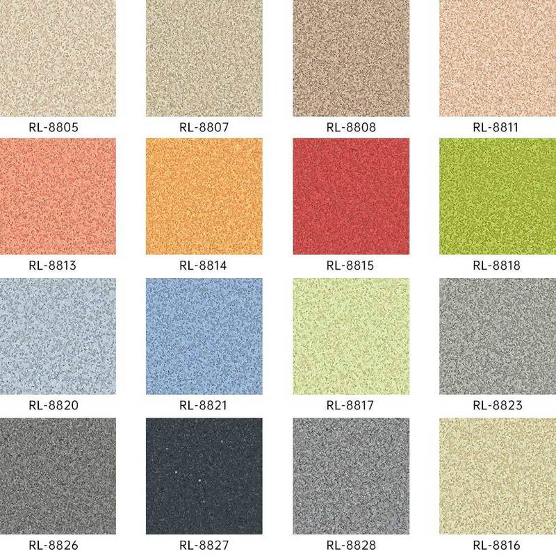 พื้นแบบเดียวกันที่ทนต่อแรงกระแทกที่มีพื้นที่กันรอยขีดข่วน สําหรับห้องผู้ป่วยในบ้านผู้สูงอายุ