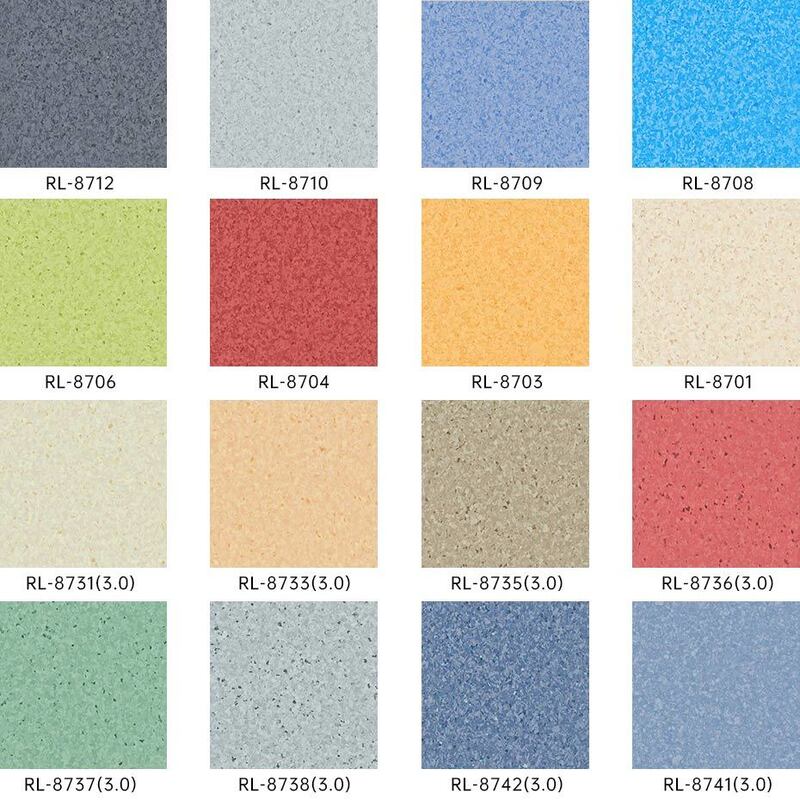 พื้นวินิลแบบ homogeneous ที่ทนต่อสารเคมีและไม่มีรอยต่อ