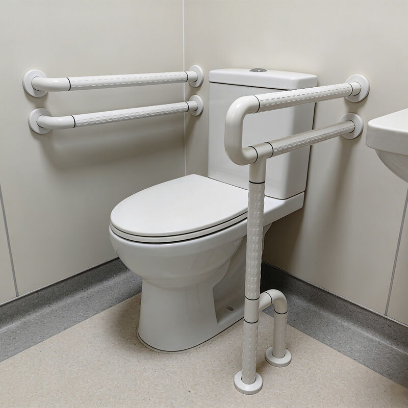 Relle RL-U1854 U-Type Double-Layer Toilet Grab Bar - Anti-Collision Antibacterial สําหรับโรงพยาบาล / บ้านผู้สูงอายุ (สามารถปรับแต่งได้)