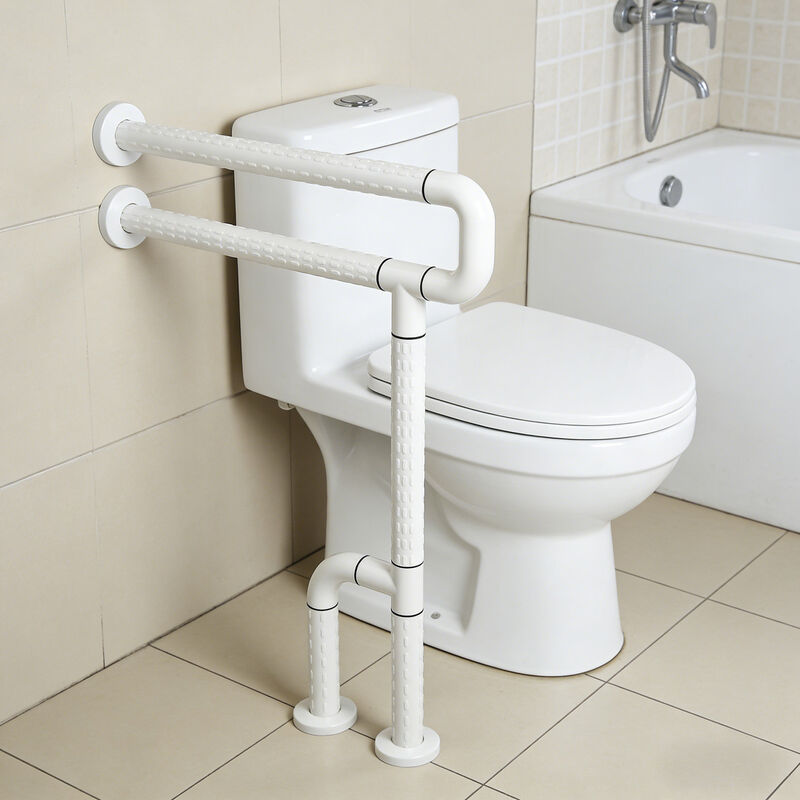 Relle RL-U1854 U-Type Double-Layer Toilet Grab Bar - Anti-Collision Antibacterial สําหรับโรงพยาบาล / บ้านผู้สูงอายุ (สามารถปรับแต่งได้)