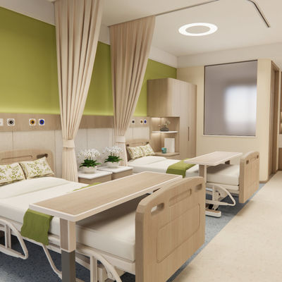 พื้นบ้านพยาบาลพาณิชย์ที่มีคุณสมบัติป้องกันเชื้อแบคทีเรียและสะอาดง่าย